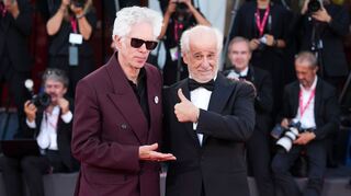 Jim Jarmusch und Toni Servillo vor der Preisverleihung.