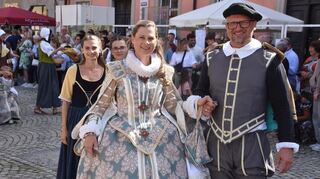 Graf Wolfgang von Hohenlohe und seine Gemahlin, Gräfin Magdalena von Nassau.