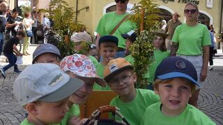 Die Kindergartenkinder dürfen nicht fehlen.