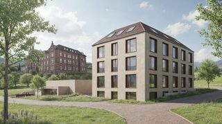 Alle Unterlagen für den Erweiterungsbau (hier ein Modell) beim Hotel "Das Bischof" sind eingereicht, die Genehmigung sollte in absehbarer Zeit vorliegen.