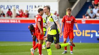 Maximilian Beier traf für Dortmund im Spiel beim 1. FC Heidenheim
