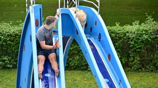 Viel Spaß im Wasser hatten die Vierbeiner beim vierten Hundeschwimmen im Terrassenfreibad Lauda-Königshofen.