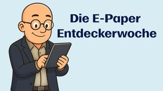 Das Maskottchen zur E-Paper-Entdeckerwoche, „Forscher Fabian“, gibt spannende Tipps rund um die Funktionen des FN-E-Papers. Halten Sie nach ihm Ausschau.