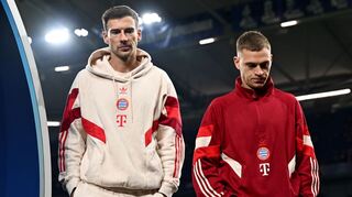 Seit Jahren vereint: Leon Goretzka (l) und Joshua Kimmich stehen gegen Bremen jeweils vor dem 300. Bundesligaspiel.