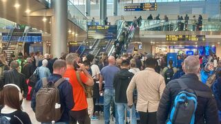 Die Folge in Kopenhagen: Flugchaos.
