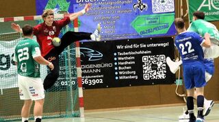 Trotz zahlreicher guter Paraden von Hardheims Torhüter Ove Villmann verlor der TVH daheim gegen Flein mit 28:32.