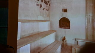 Schwitzraum in einem ehemaligen Baderhaus aus dem Mittelfränkischen. Die Sauna ist also keine finnische Erfindung.