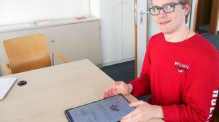 Benjamin Pflüger freut sich darüber, dass 185 Personen an seiner Online-Umfrage teilgenommen haben.