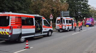 Rund 160 Einsatzkräfte waren am Sonntagmorgen in Königshofen vor Ort.