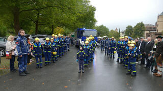 In Formation war die THW-Jugend unterwegs.