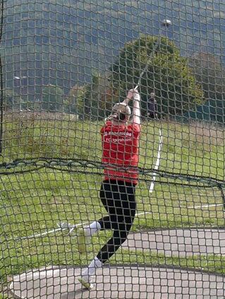 Mit teilweise sehr guten Leistungen warteten die Sportlerinnen und Sportler beim 31. landesoffenen Werfertag des TV Hardheim auf. Unser Bild zeigt Vierfach-Siegerin Lina Walter von der LG Hohenlohe.