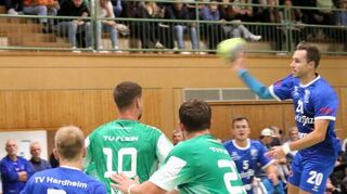 Nach der Heimniederlage gegen Flein wollen die Spieler des TV Hardheim dieses Mal als Sieger das Feld verlassen.