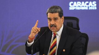 Gegen seine Regierung wehrt sich Machado: Nicolás Maduro