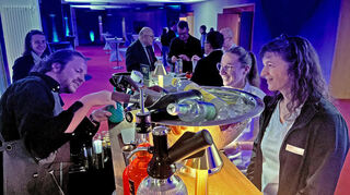 Gratis Cocktails rundeten einen informativen Abend ab.