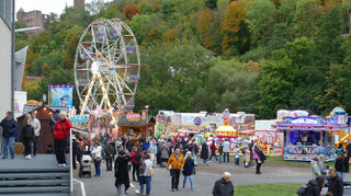 Zum Abschluss der Michaelismesse Wertheim war der Vergnügungspark nochmals gut besucht.