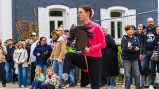 Wer am Stand des Reitvereins Bödigheim vorbeikam, konnte eine Sportart entdecken, die so außergewöhnlich wie mitreißend ist: Hobby Horsing.