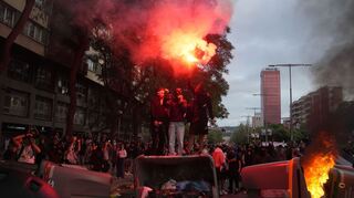 Vereinzelt kam es in Barcelona bei einer Demonstration gegen Israels militärisches Vorgehen im Gazastreifen zu Gewalt.