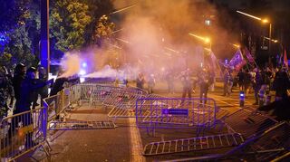 Auch in der Nähe des israelischen Konsulats in Barcelona kam es zu Unruhen.