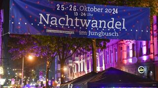 Das Plakat beim Nachtwandel 2024 im Jungbusch.