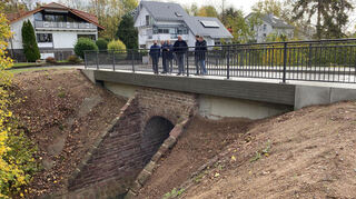 Die Arbeiten an der Marsbachbrücke „Heideblick“ sind abgeschlossen.