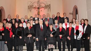 Der Projektchor der Chorgemeinschaft Berolzheim/Schillingstadt im Jubiläumsjahr.