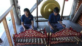 Traditionelle Musik auf den Anambas-Inseln.