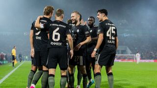 Bayern-Torjäger Harry Kane war auch im DFB-Pokal beim 1. FC Köln nicht zu stoppen.