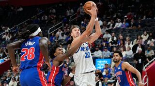 Franz Wagner tat sich mit den Magic in Detroit schwer.