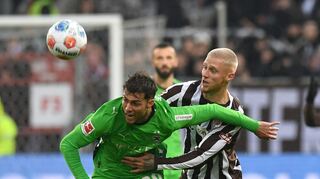 Hatte Pech mit einem Pfostenschuss: Gladbachs Joe Scally.