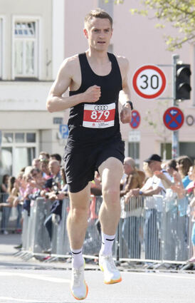 Philipp Karpeles bei einem Halbmarathon in Ingolstadt.
