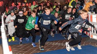 Beim Schülerlauf ging es eifrig zur Sache.