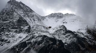 Über dem Ortlergebirge hingen am Wochenende dichte Wolken.