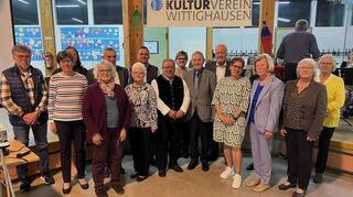 Die für lange Mitgliedschaft oder besondere Verdienste geehrten Mitglieder des Kulturvereins Wittighausen.