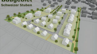 So könnte die Bebauung auf dem früheren Gelände der Schweizer Stuben aussehen.