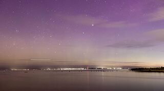 Die Aurora Australis begeisterte Menschen in Australien und Neuseeland.