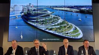 So sieht das Gebäude von oben aus.