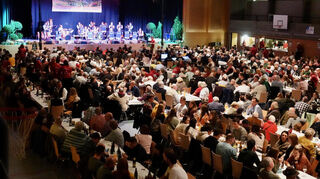 Die Eiersheimer Musikanten luden zur großen Jubiläumsfeier in die Stadthalle nach Lauda.
