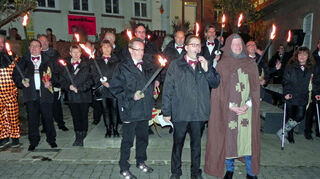 Der stellvertretende Bürgermeister Jürgen Mellinger war als Konrad von Dürn verkleidet.