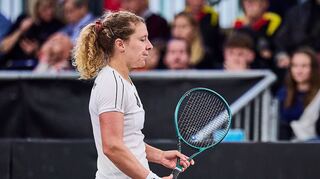Anna-Lena Friedsam und das deutsche Tennisteam kämpften gegen Belgien.