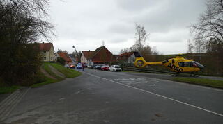 Auch der Rettungshubschrauber Christoph 18 wurde alarmiert.