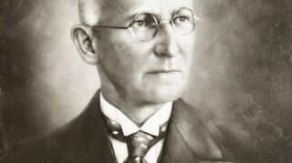 Der Raumfahrtpionier Dr. Ing. Walter Hohmann, Ölbild 1970