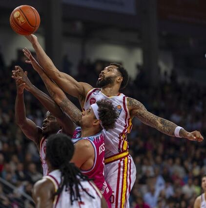 Für David Muenkat (rechts) ist die Partie in Frankfurt die Rückkehr an seine ehemalige Wirkungsstätte.