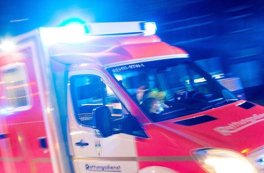 Ambulance caught fire in Bad Rappenau