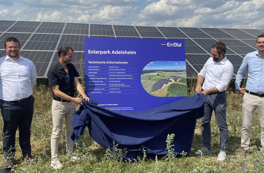 Adelsheim's first solar park was inaugurated