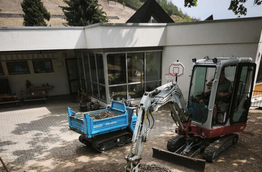 Außengelände der Kita in Oberlauda erneuert