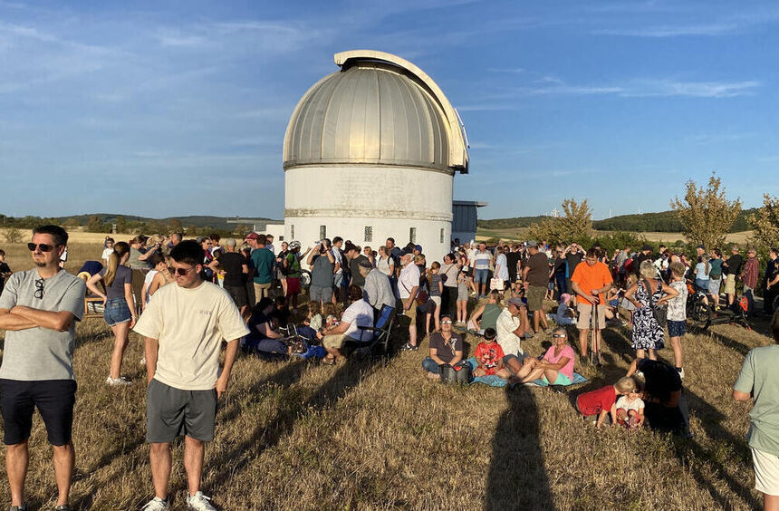 Solar eclipse delights 200 visitors at the Wertheim Observatory