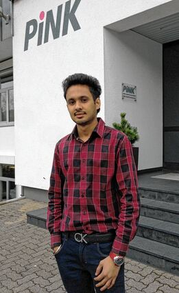 <p>Der indische Student Jaskaran Singh absolvierte kürzlich ein neunwöchiges Praktikum bei der Firma Pink in Bestenheid.</p>